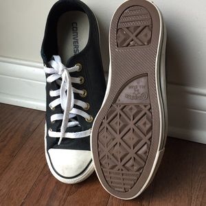 Converse Chuck Taylor Men’s Black Leather Sneakers